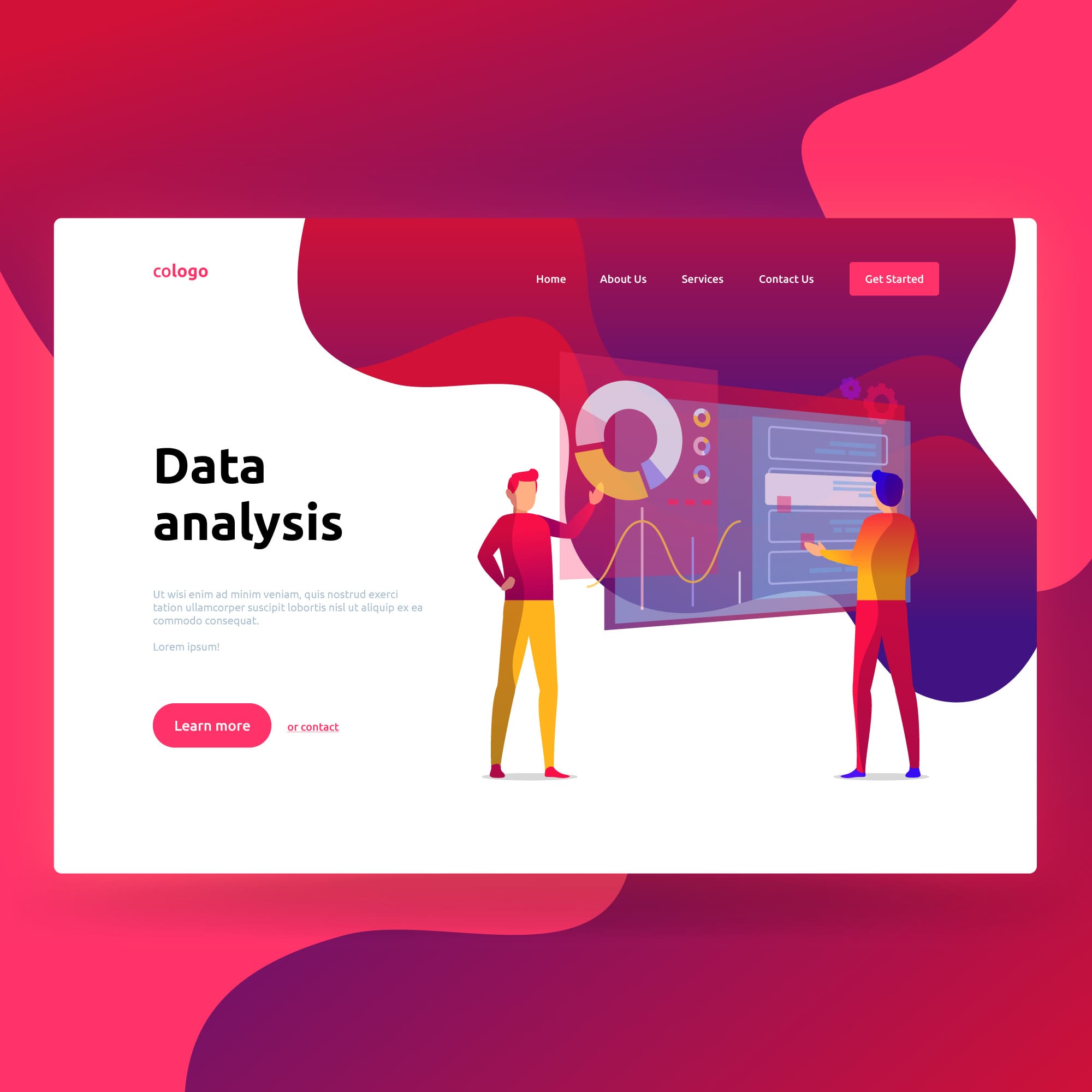 Data Analysis Landing Page