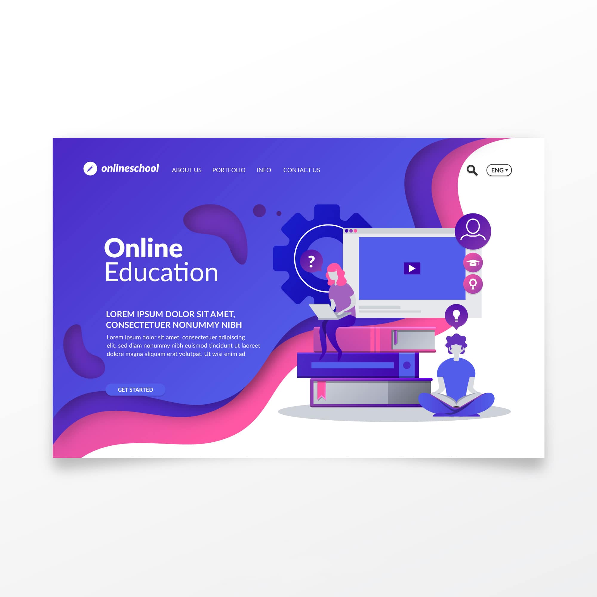 Online Education Landing Page