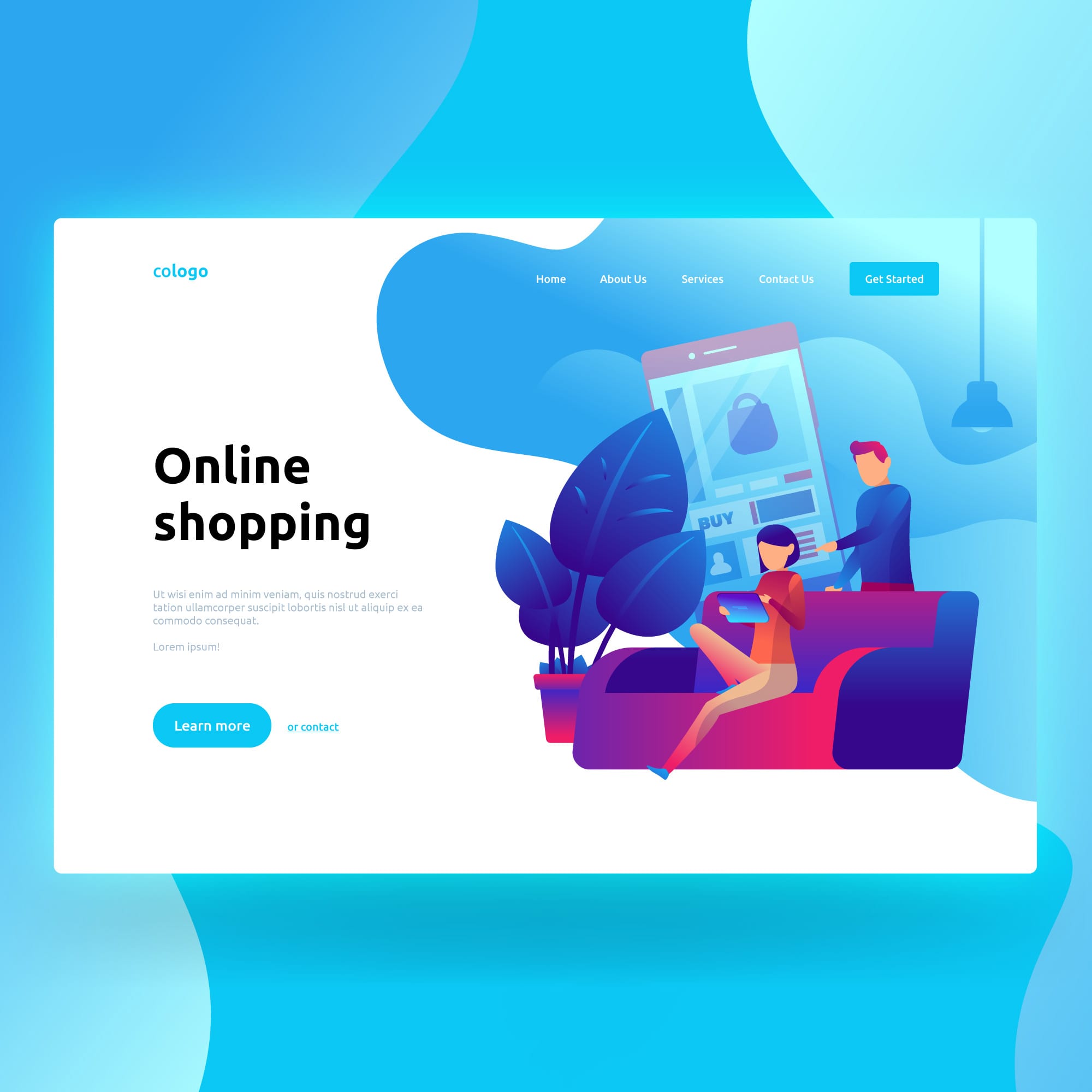 Online Shopping Landing Page